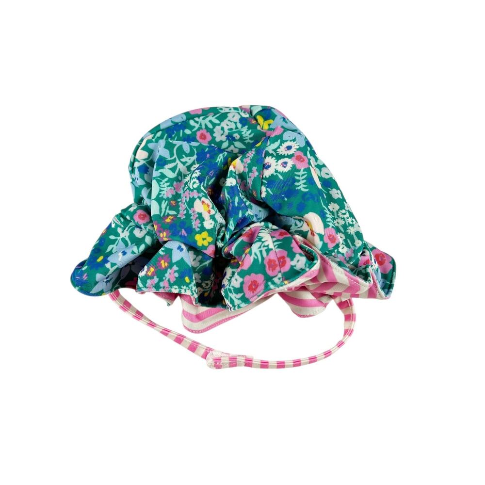 Tea Collection Reversible Ruffle Baby Swim Hat Floral 12-24 Months
